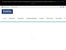 Tablet Screenshot of dublinconventionbureau.com